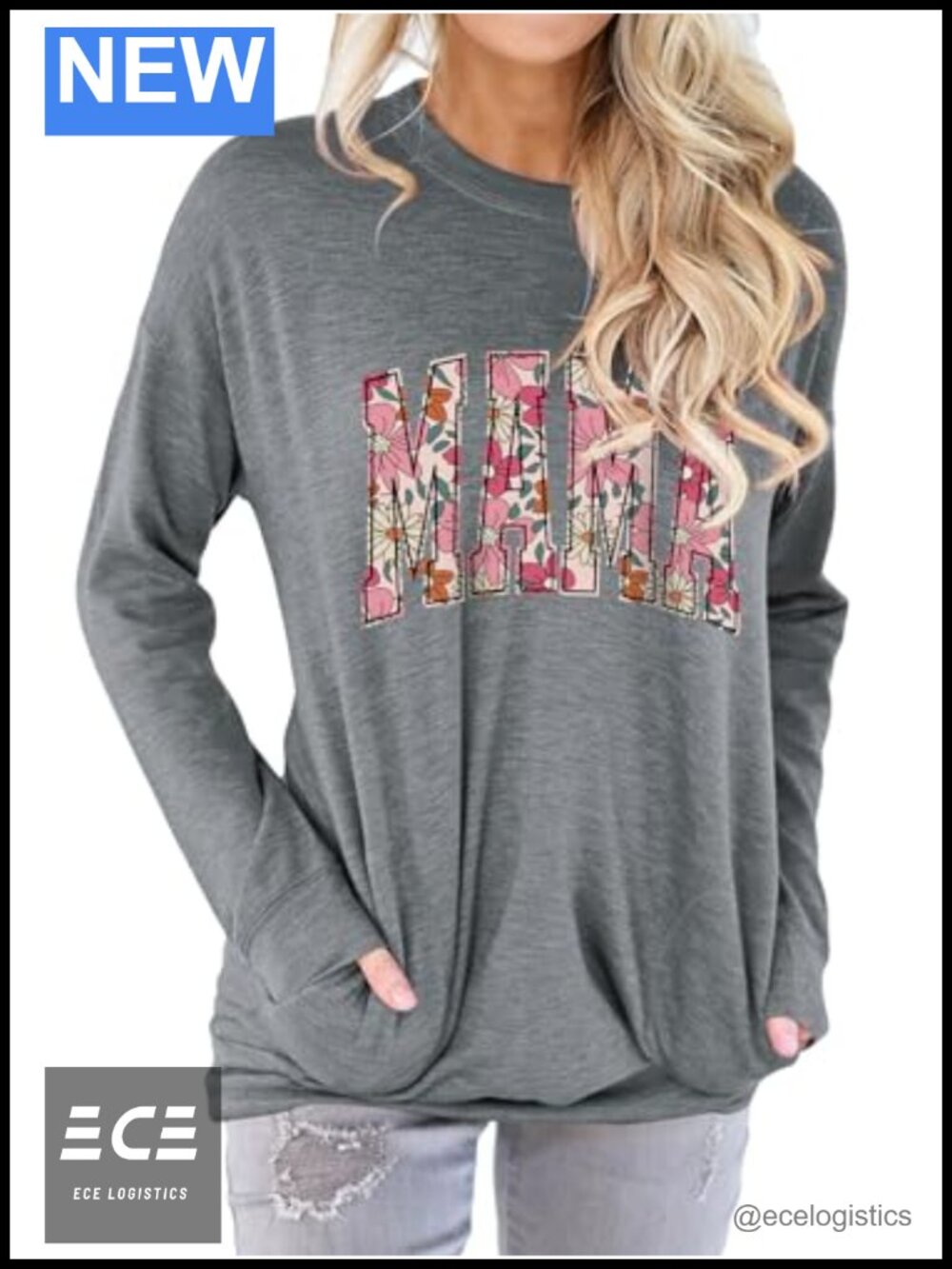Dresswel Be Kind Graphic Sweatshirt Womens Long Sleeve Pullover Pockets